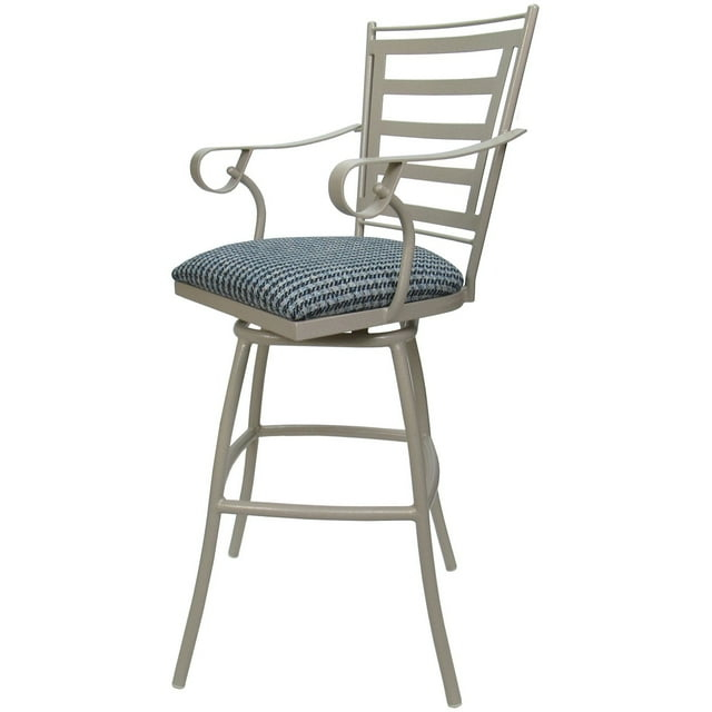 Outdoor Patio Counter 26" 30" or Extra Tall 35" Bar Stool Jenna Beige Frame