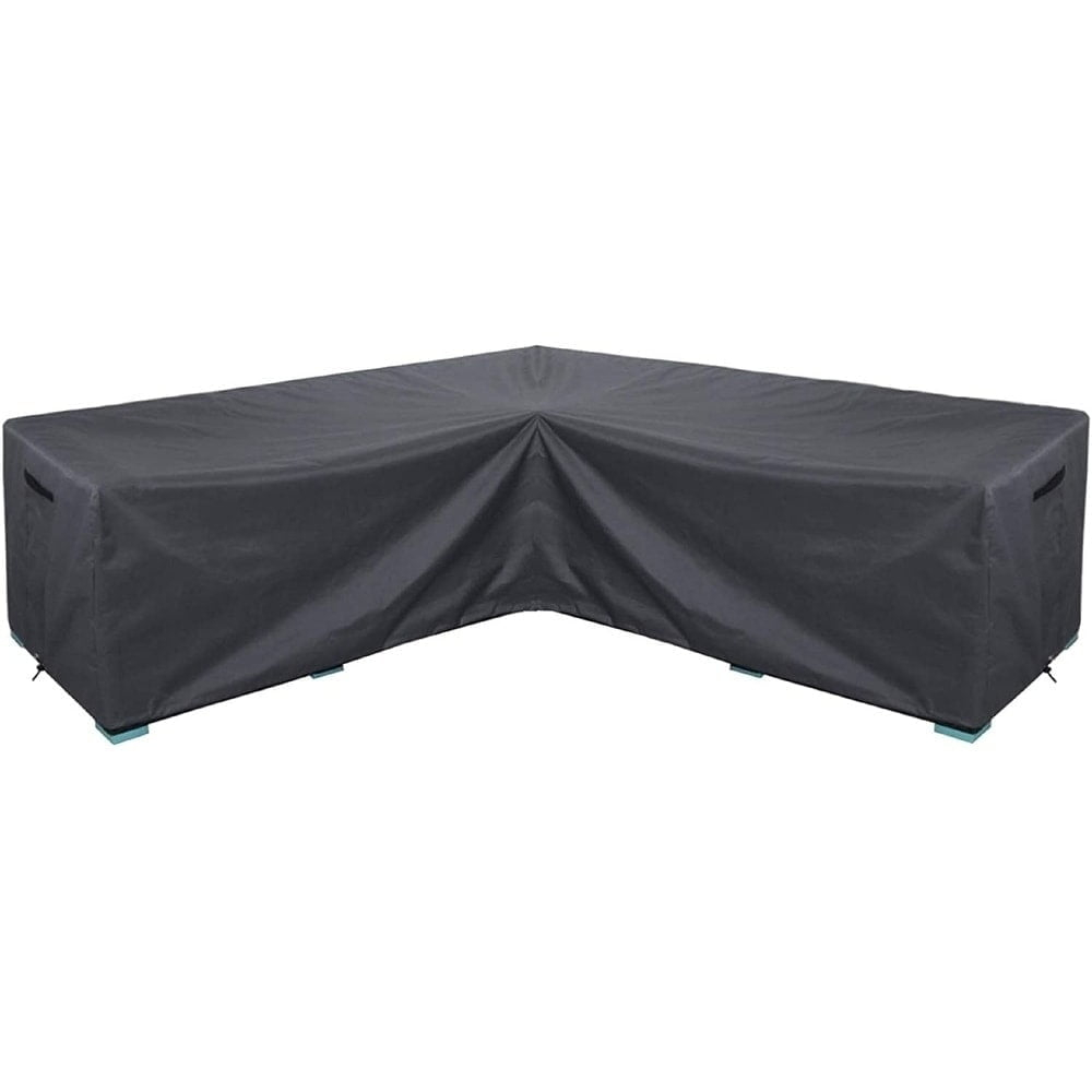 Outdoor Sectional Cover  Waterproof & UV-Resistant Garden Couch Cover 100"x100"(V-Shaped)