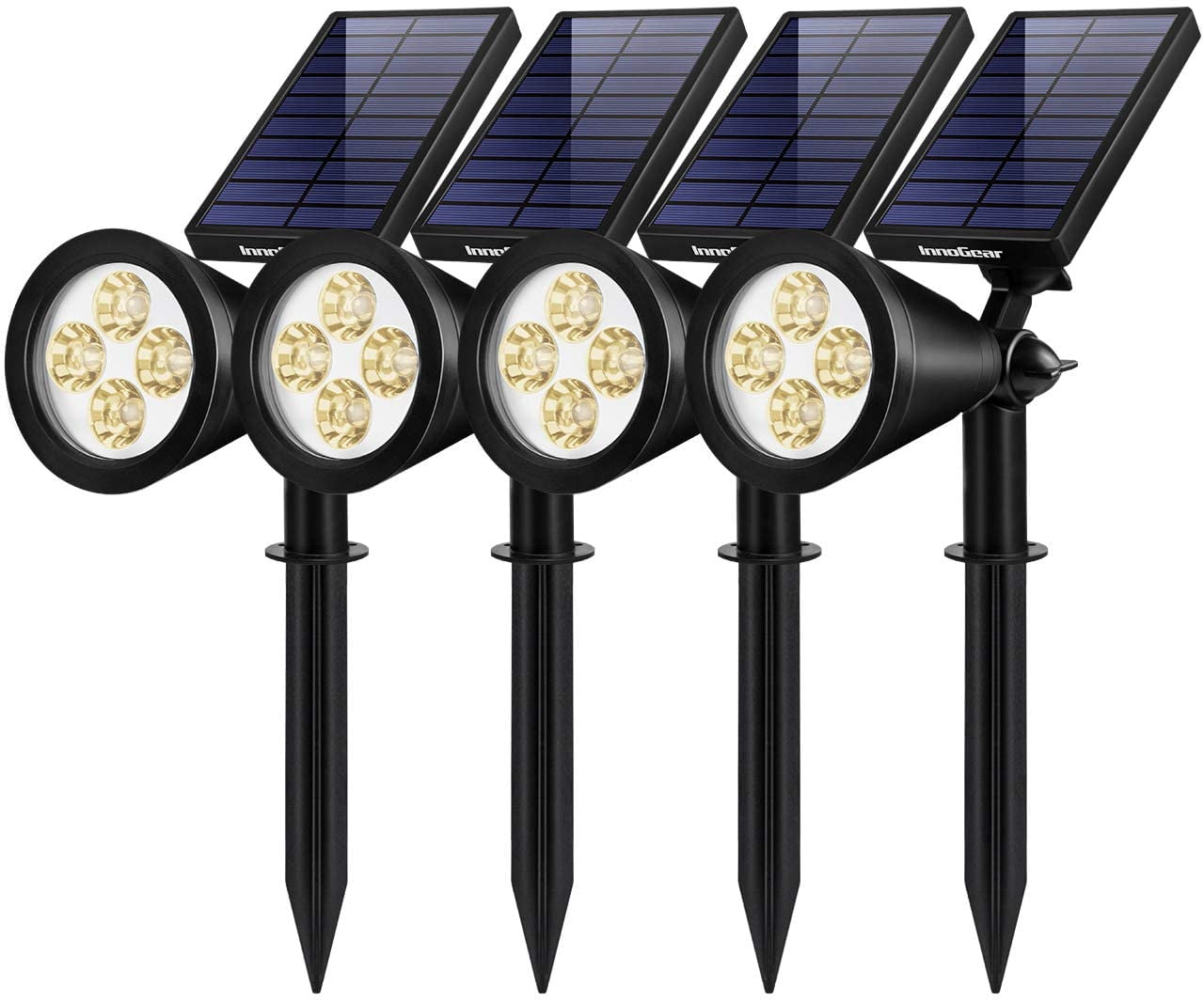 InnoGear Waterproof Solar Powered LED Outdoor Lights, (4 Pack)