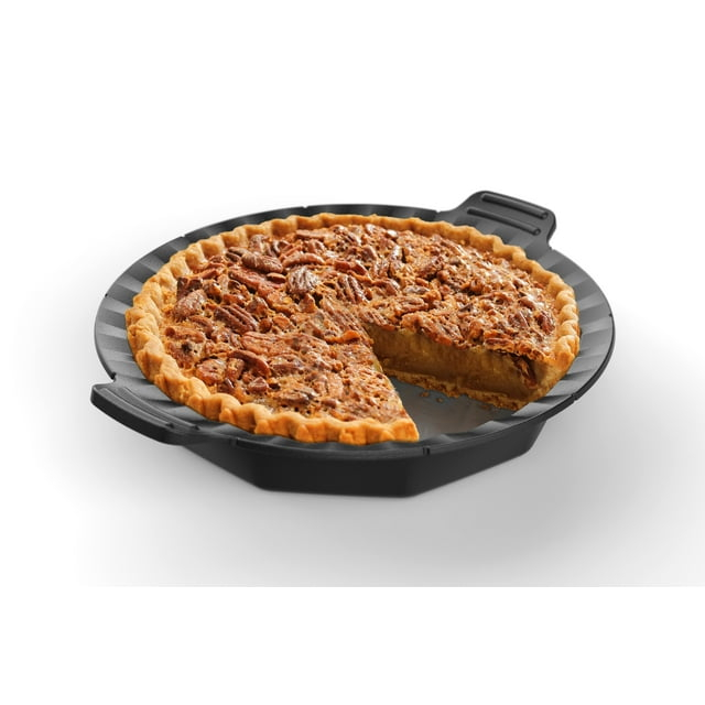Outset Cast Iron Pie Pan For Oven, Stove, and Grill, 10"