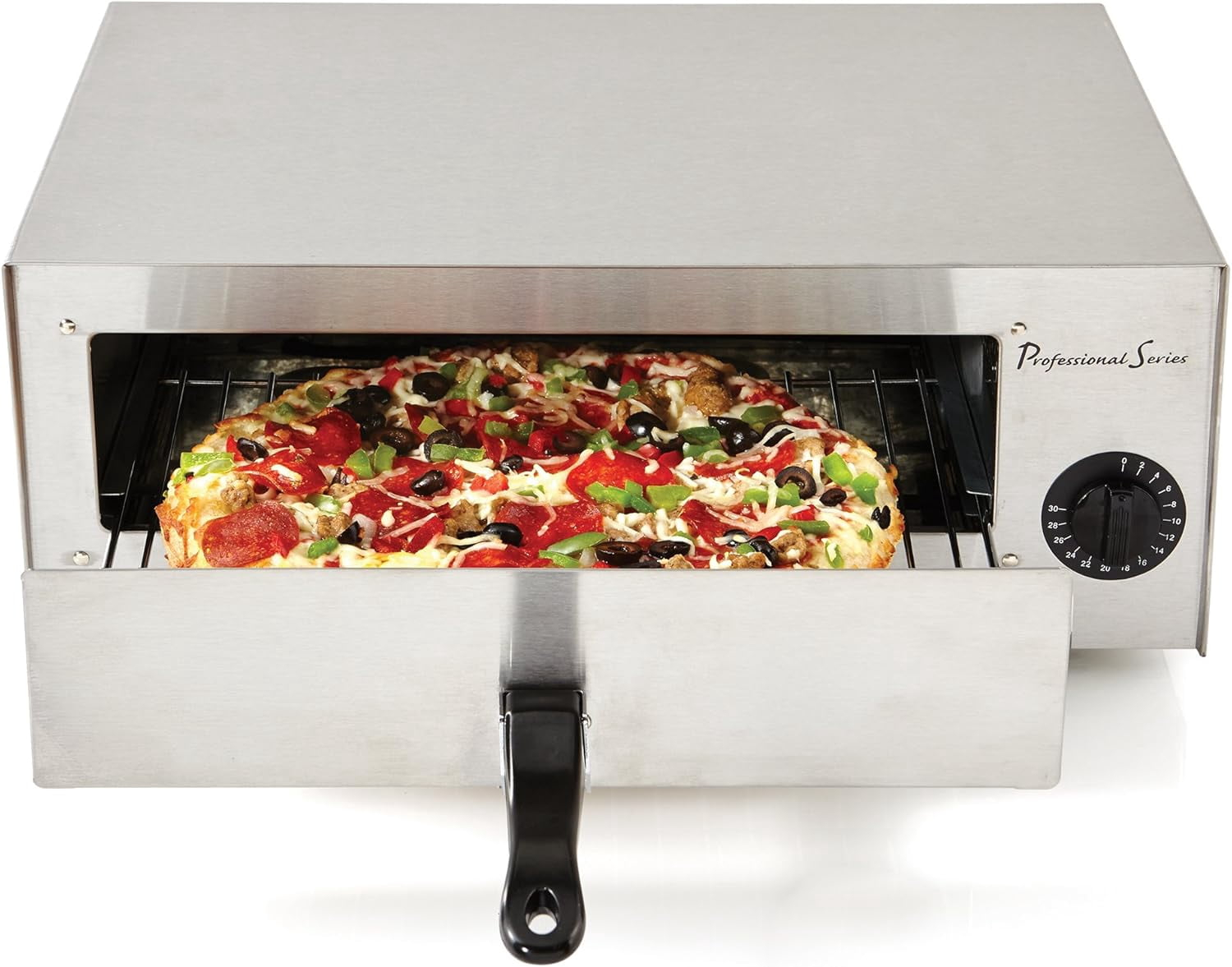 Professional Series Electric 1450 Watts Indoor Pizza Oven Stainless Steel