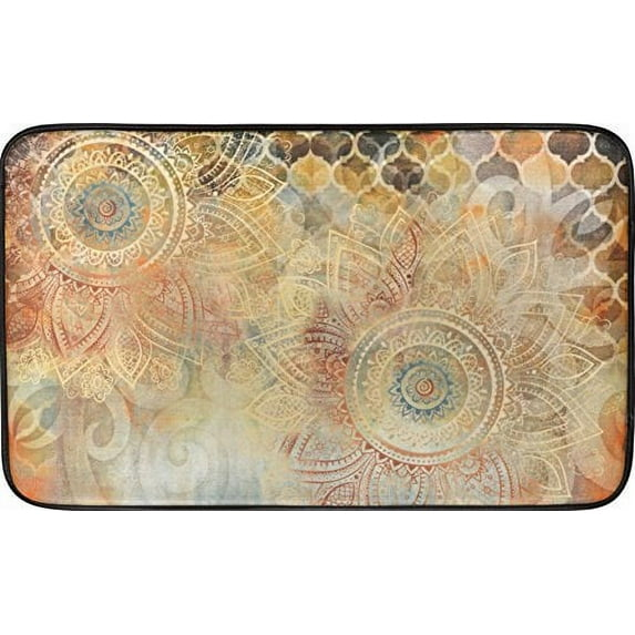 Oversized Chef Series 24"x36" Antifatigue Kitchen Mats (BOHO STUDY FLORAL)