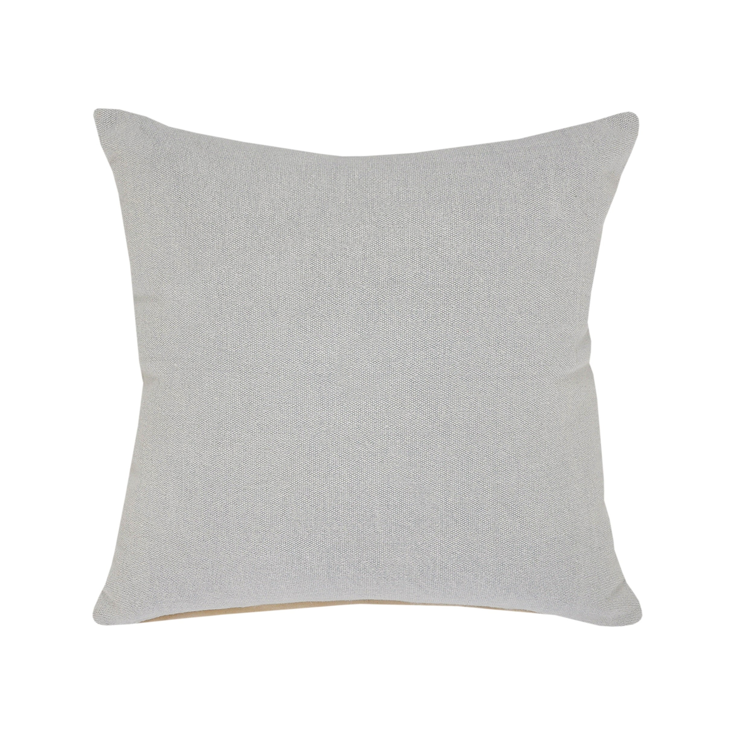 Ox Bay Tatum 20" x 20" Light Gray Solid Cotton Adult Decorative Throw Pillow
