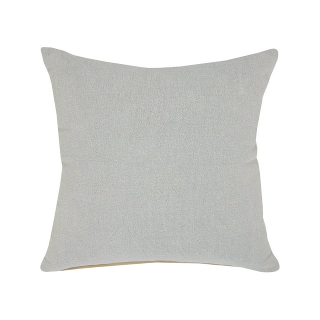 Ox Bay Tatum 20" x 20" Light Gray Solid Cotton Adult Decorative Throw Pillow