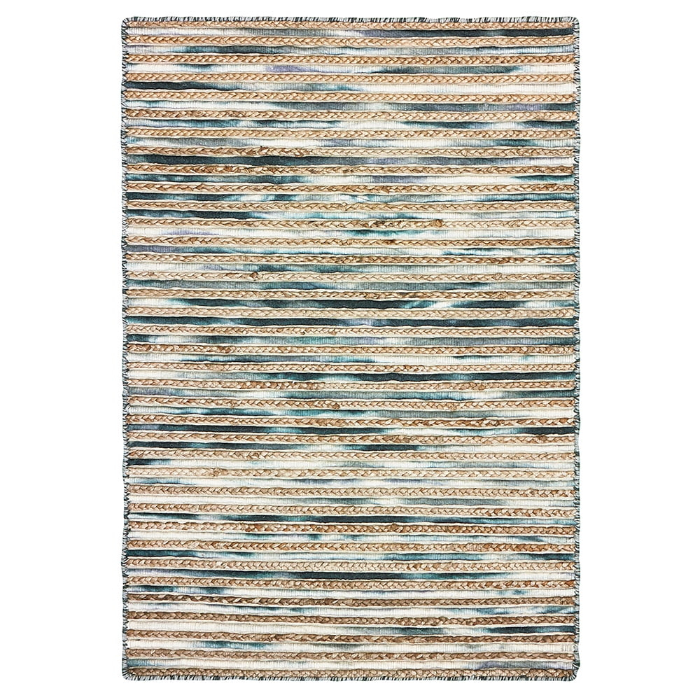 Ox Bay Topanga Gray 8 Feet x 10 Feet Handmade Braided Indoor Area Rug