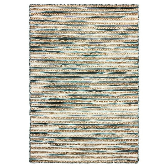 Ox Bay Topanga Gray 8 Feet x 10 Feet Handmade Braided Indoor Area Rug