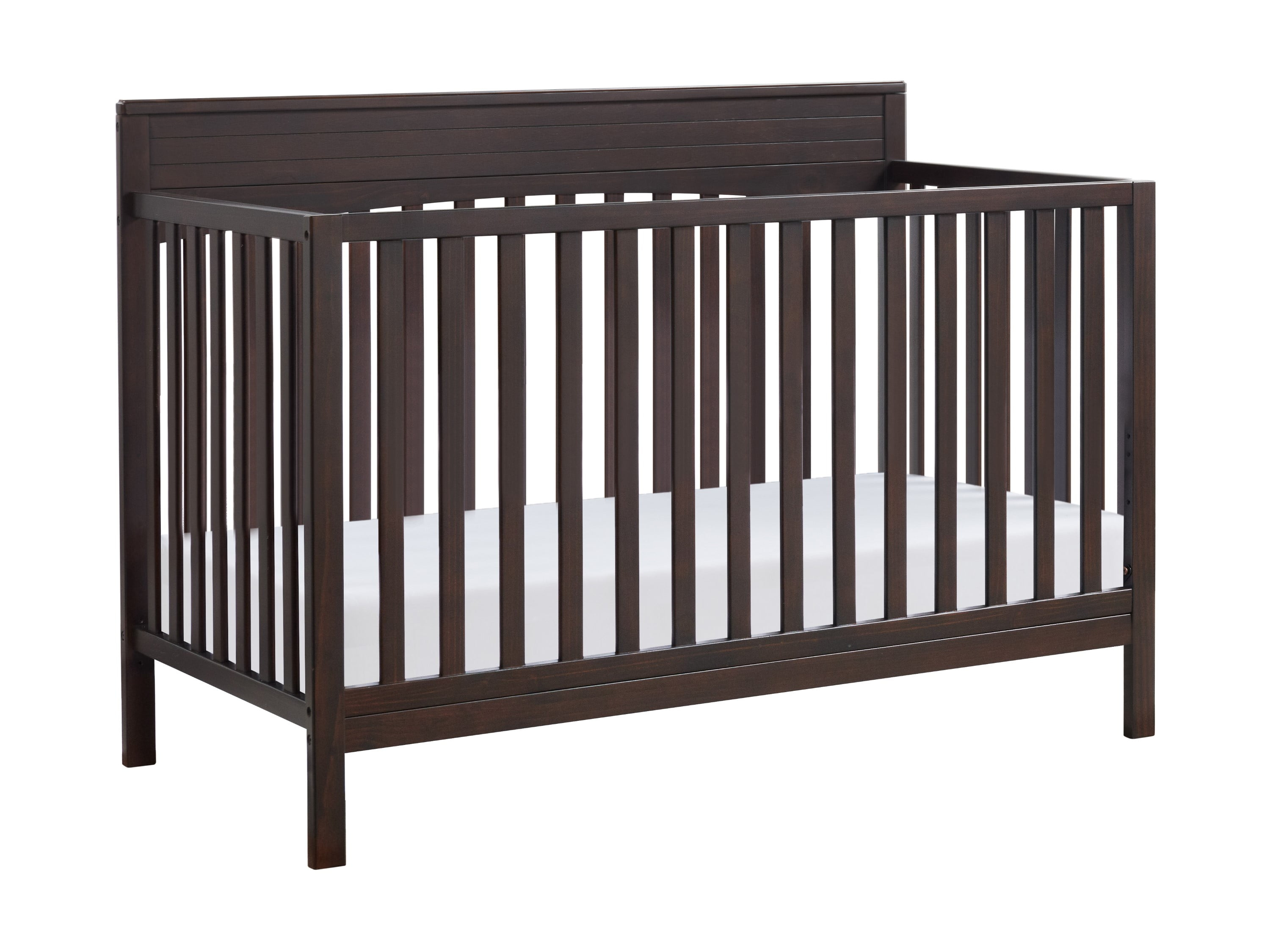 Oxford Baby Harper 4-in-1 Convertible Crib, Espresso Brown, GREENGUARD Gold Certified, Wooden Crib