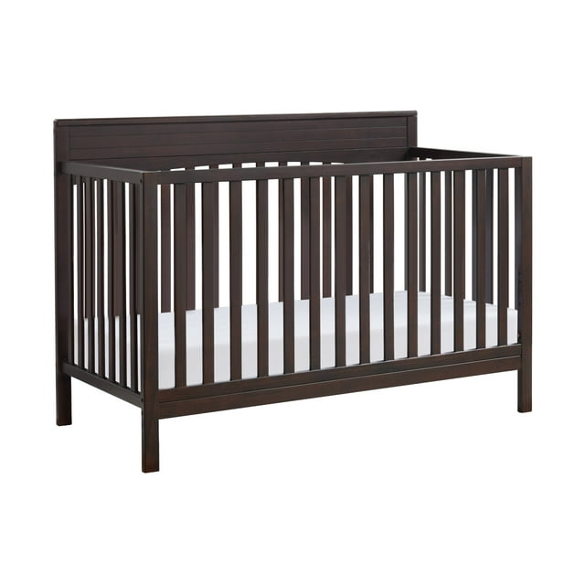 Oxford Baby Harper 4-in-1 Convertible Crib, Espresso Brown, GREENGUARD Gold Certified, Wooden Crib