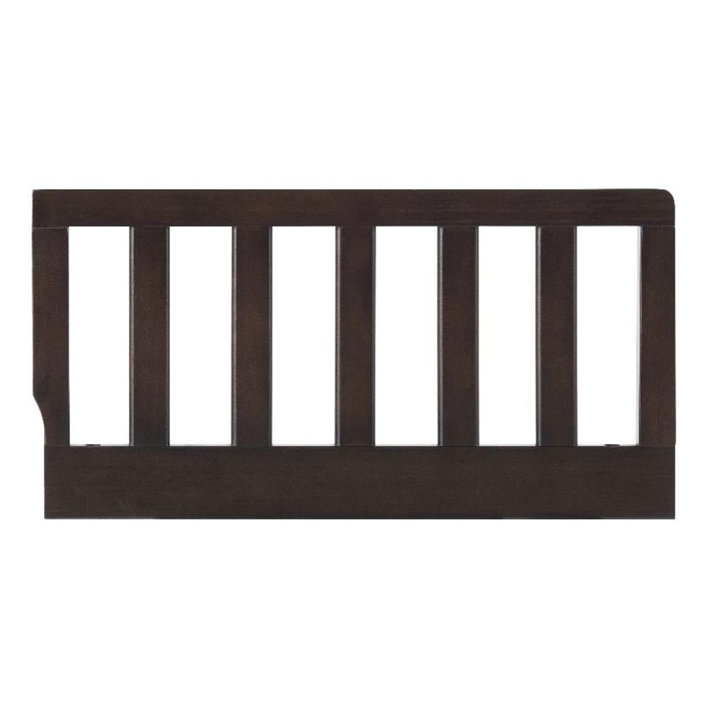 Oxford Baby Nolan Modern Wood Toddler Guard Rail in Espresso Finish