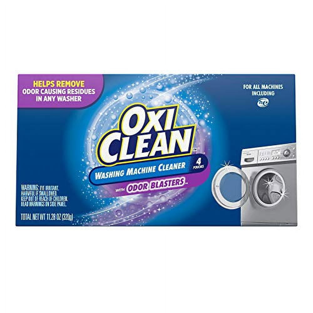 OxiClean Washing Machine Cleaner with Odor Blasters, 4 Count 11.28 oz