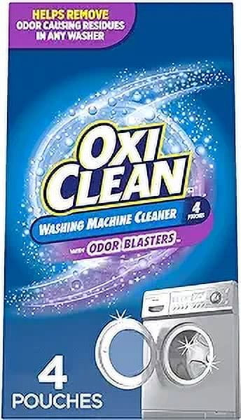 OxiClean Washing Machine Cleaner with Odor Blasters, 4 Count 11.28 oz