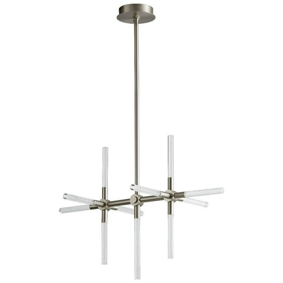 33.13 Inch 23.1W 11 Led Chandelier-Satin Nickel Finish Oxygen Lighting 3-603-24