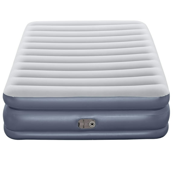 Ozark Trail Queen Air Mattress, Air Bed with Pump, 18 Inch Inflatable Air Mattress, Blow Up Bed