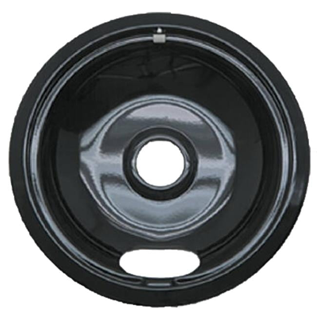 Range Kleen P101 Style A  Small Heavy Duty Black Porcelain Drip Bowl