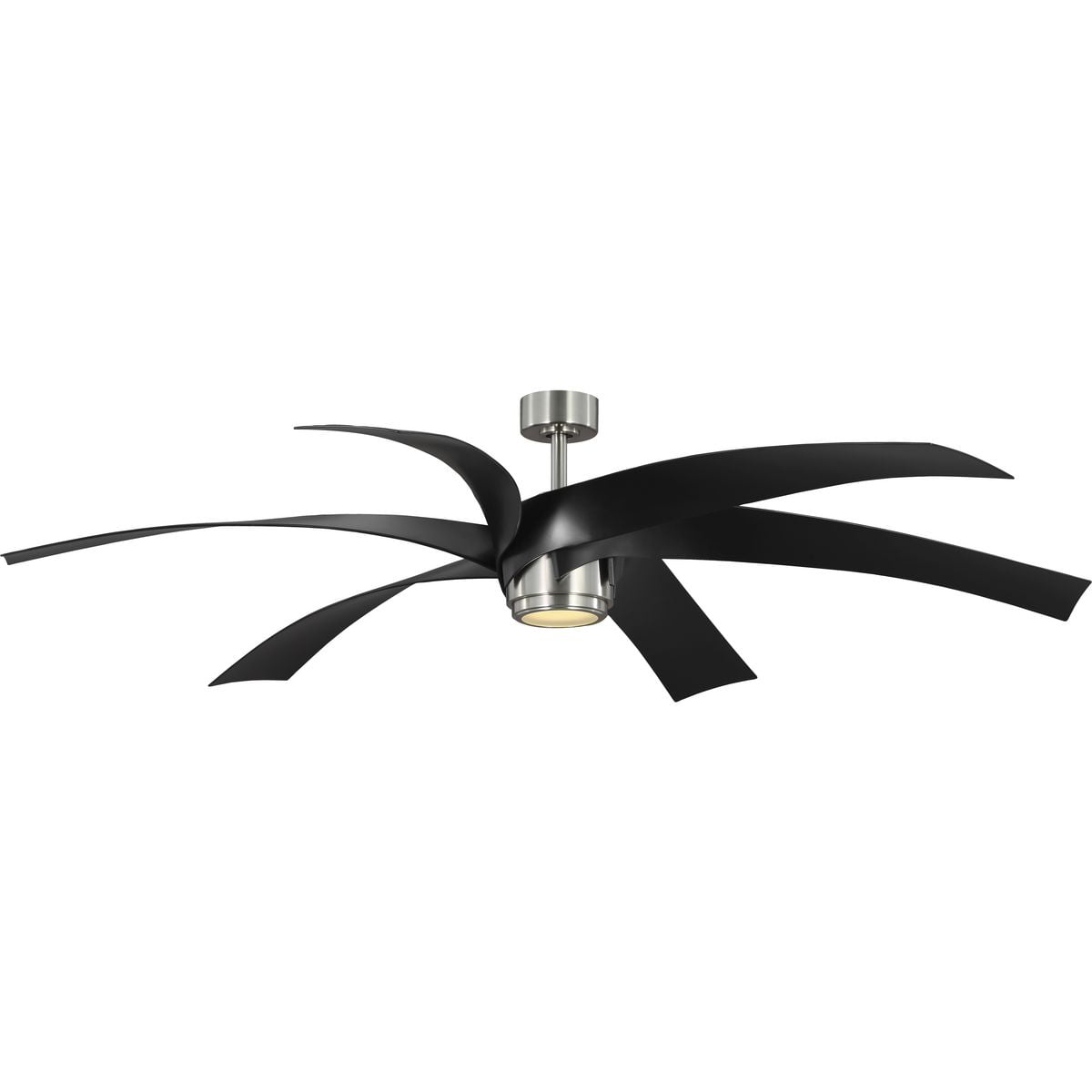 P250108-009-30-Progress Lighting-Insigna - 6 Blade Ceiling Fan with Light Kit In Contemporary Style-14.75 Inches Tall and 72 Inches Wide-Brushed