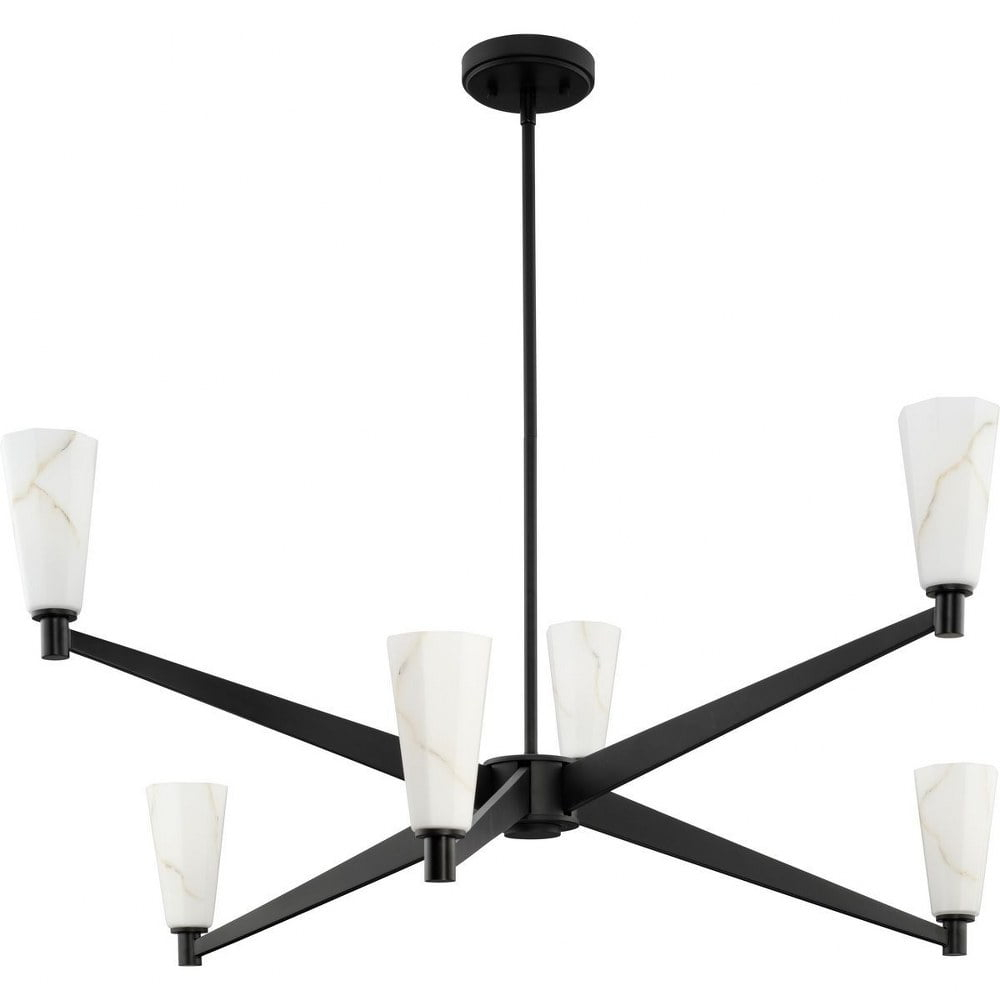 Progress Lighting Tosca 6 - Light Chandelier in  Matte Black