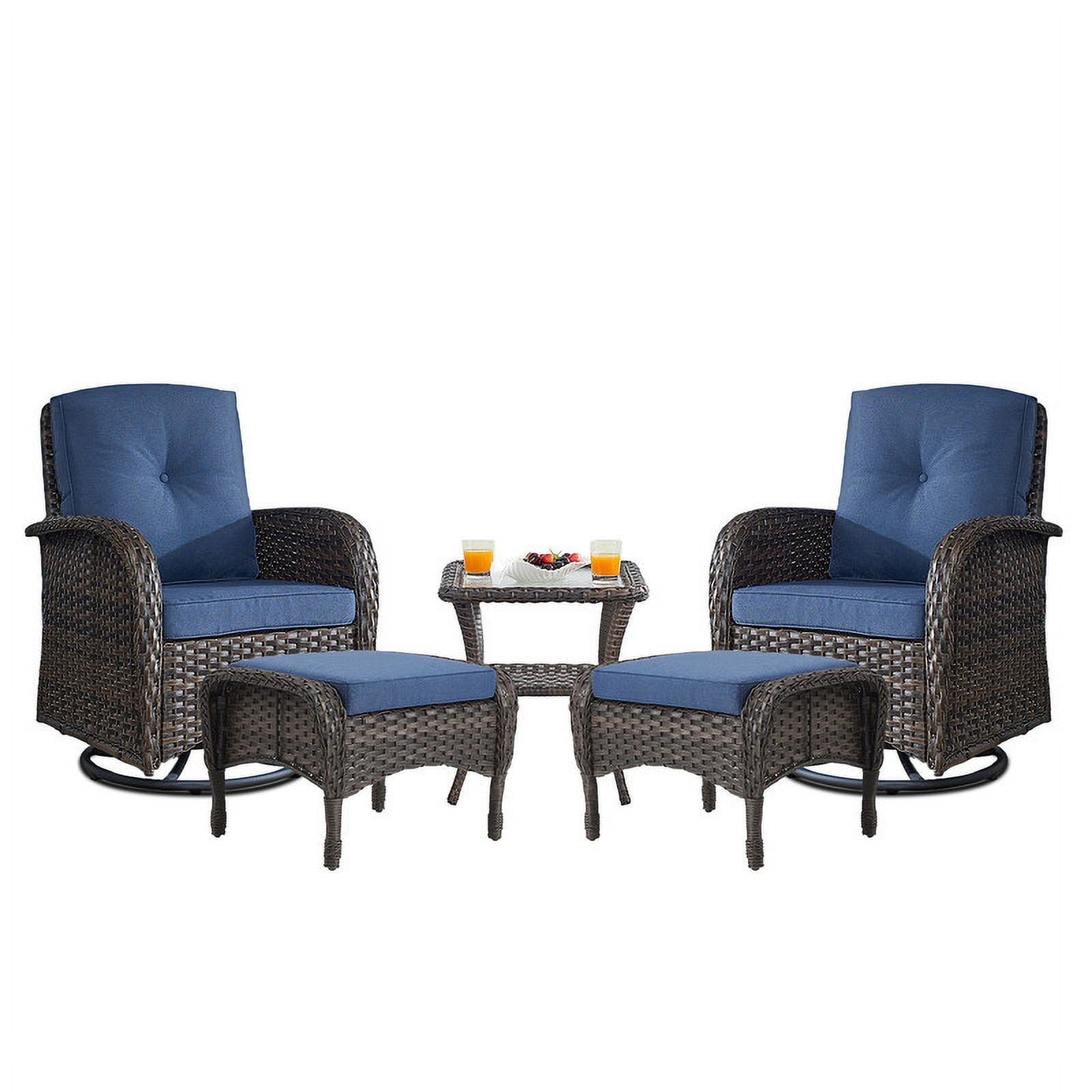 POCASSY Wicker Outdoor Glider