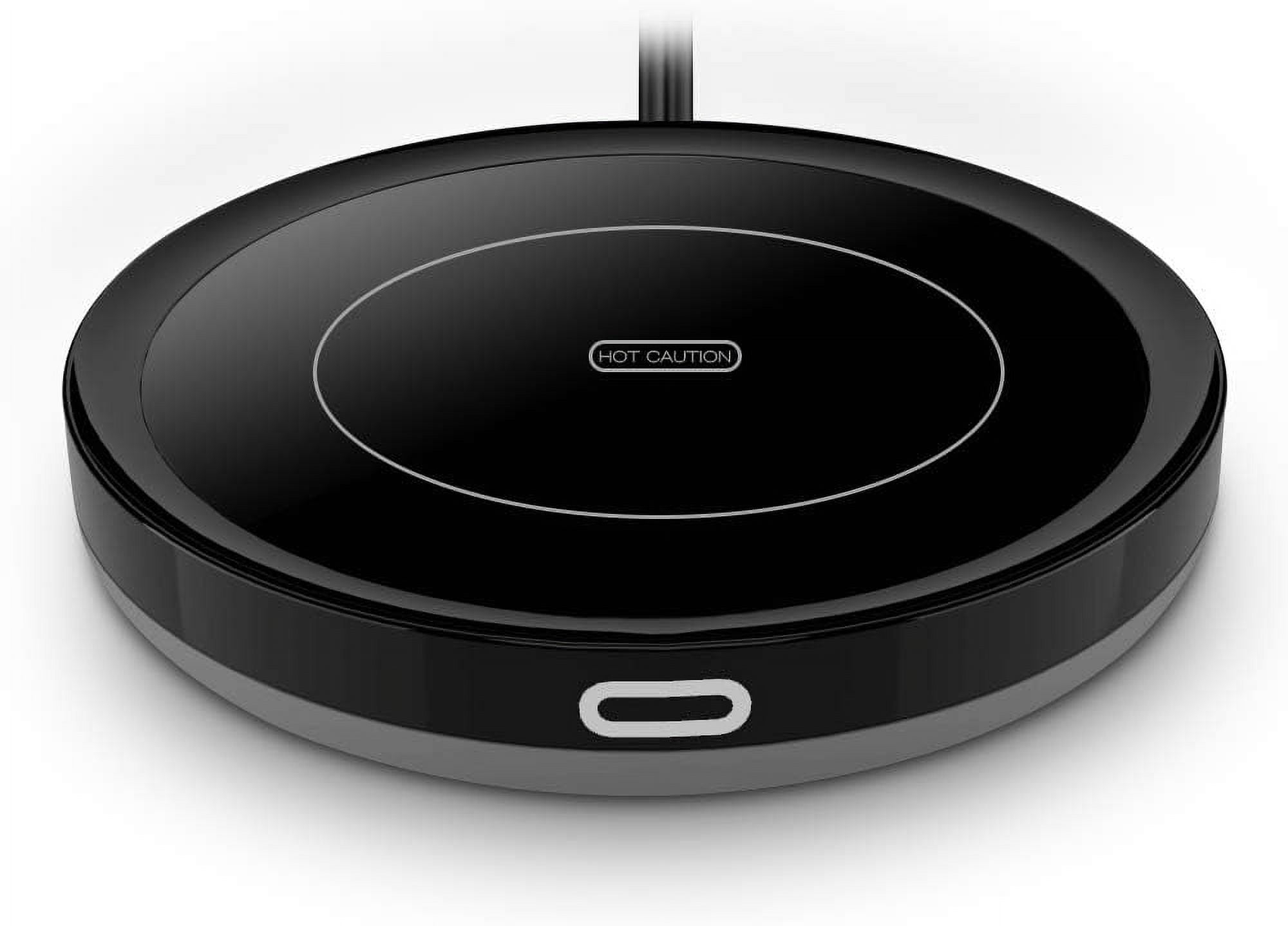 PENGFEI Smart Coffee Warmer,Auto On/Off Gravity-Induction Mug Warmer for Office Desk Use, Candle Wax Cup Warmer Heating Plate (Up to 131F/55C) (Black)