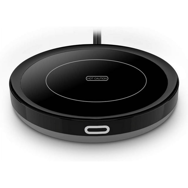 PENGFEI Smart Coffee Warmer,Auto On/Off Gravity-Induction Mug Warmer for Office Desk Use, Candle Wax Cup Warmer Heating Plate (Up to 131F/55C) (Black)