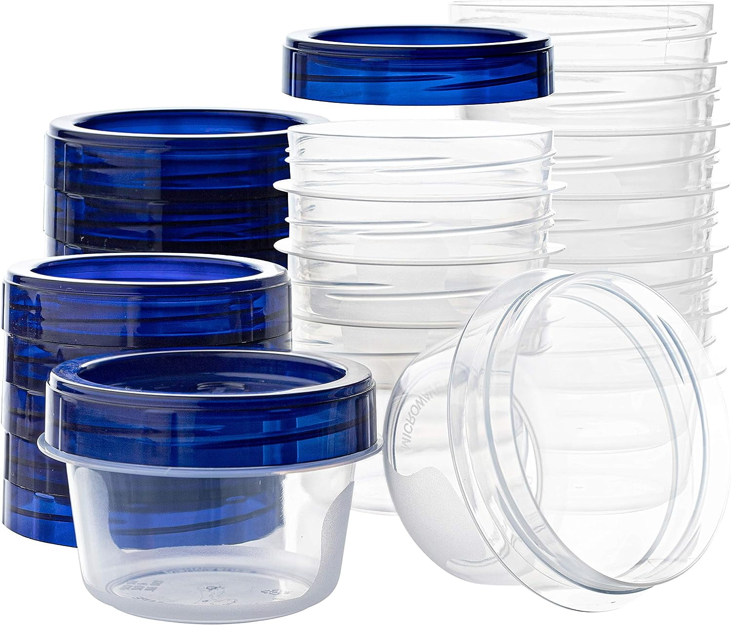 PLASTICPRO Clear Deli Containers with Lid Reusable Small Plastic Container Set, 12-Pack 4 Oz