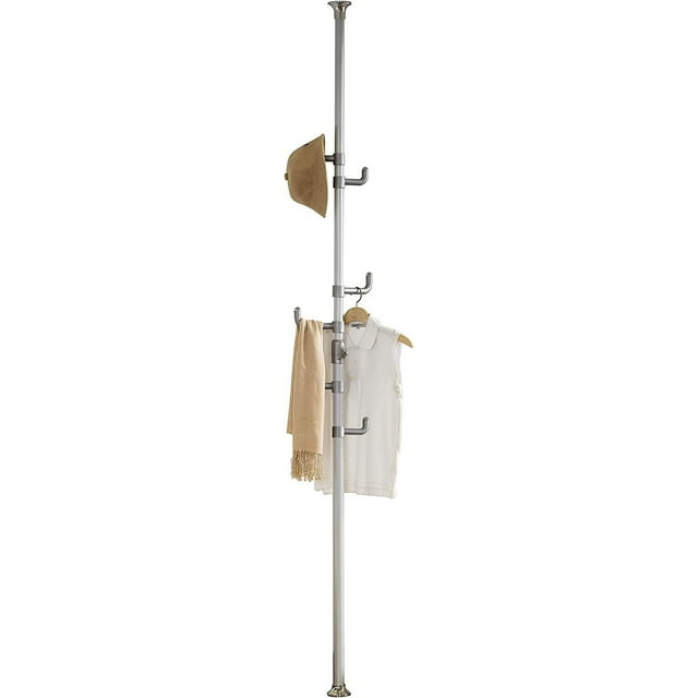 prince hanger, one-touch coat rack, silver, steel, free standing, phus-0012, made in korea