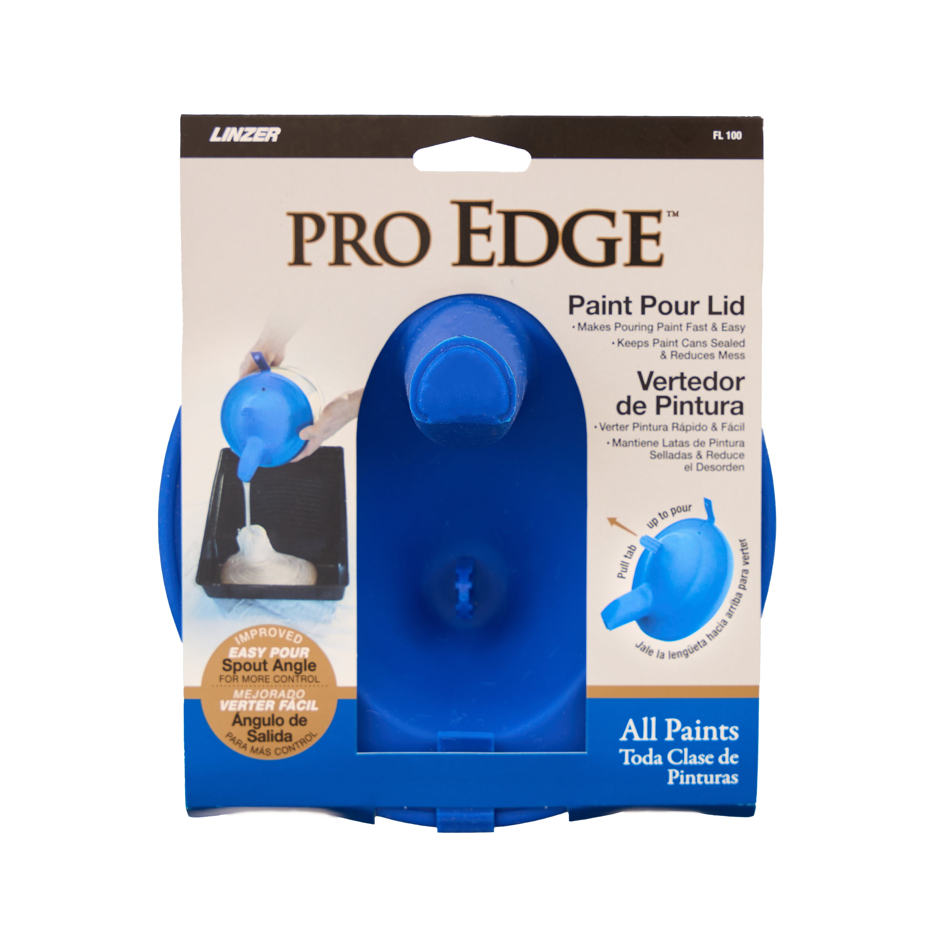 PRO EDGE by Linzer 1 Gallon Paint Can Lid with Sealable Nozzle