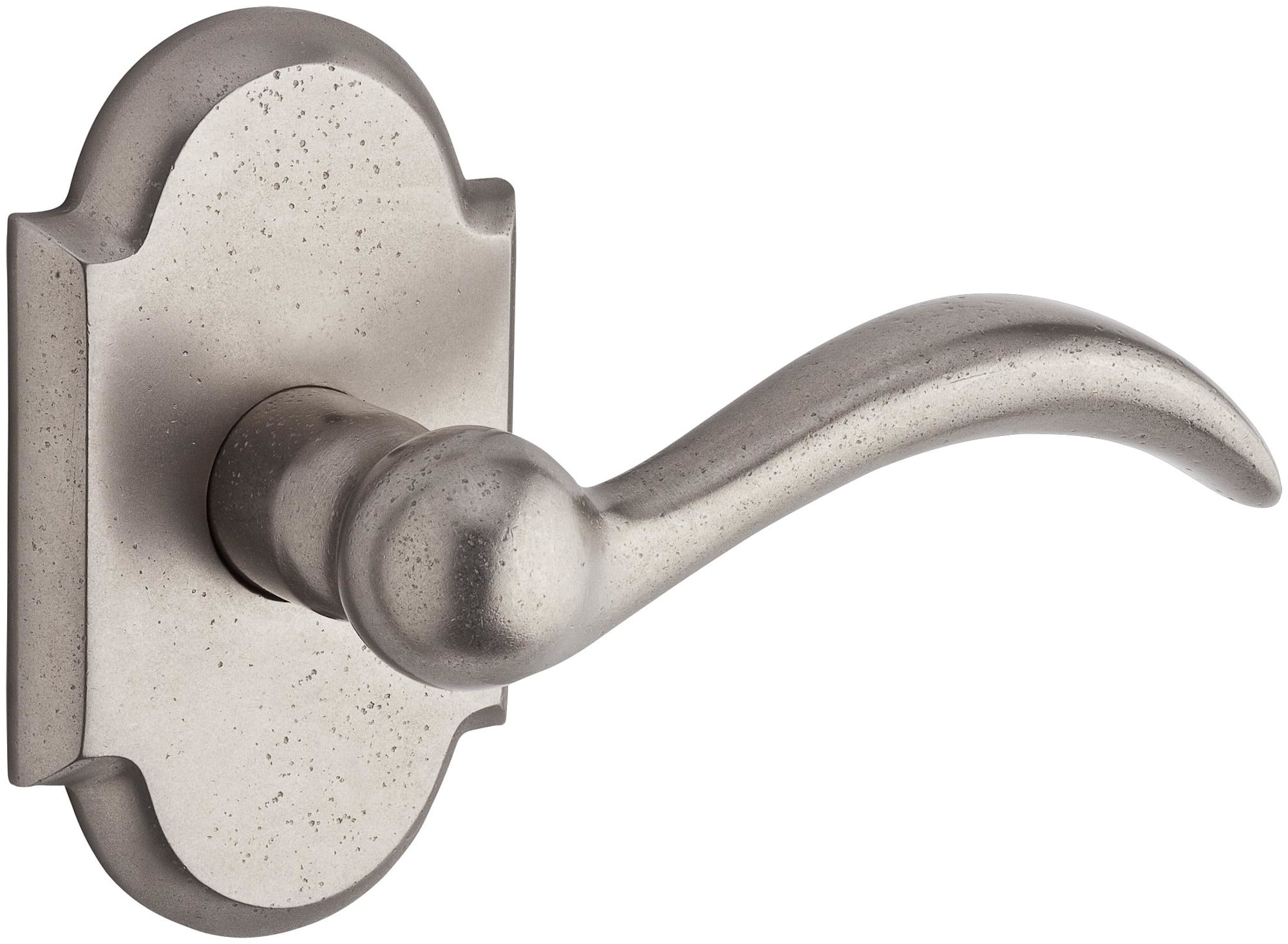 Arch Privacy Door Lever with Rustic Arch Rose