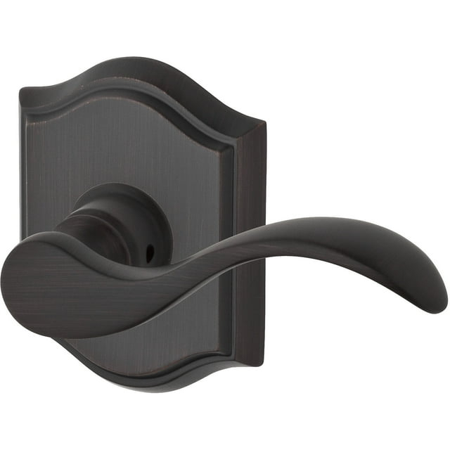 Curve Privacy Door Lever with Traditional Arch Rose