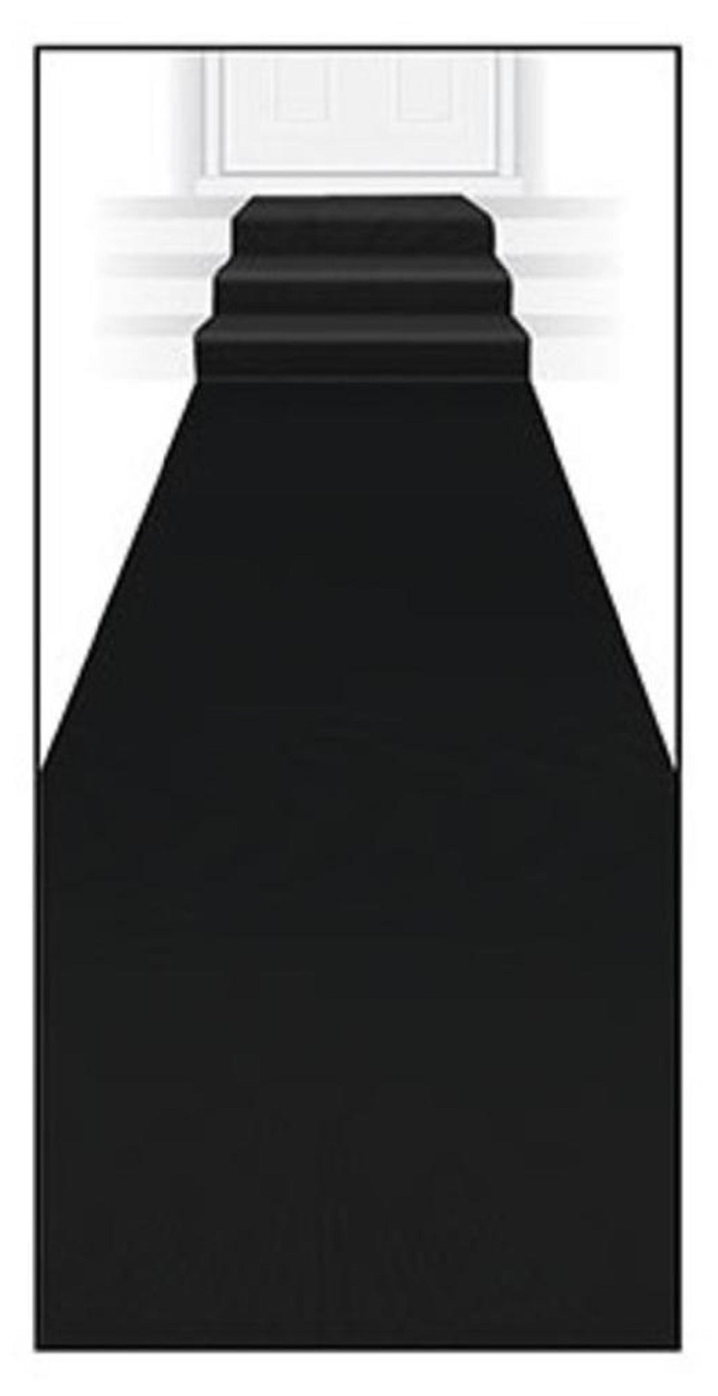 Party Central Pack of 6 Black Carpet Party Aisle Runners Party Decorations 2' x 15'