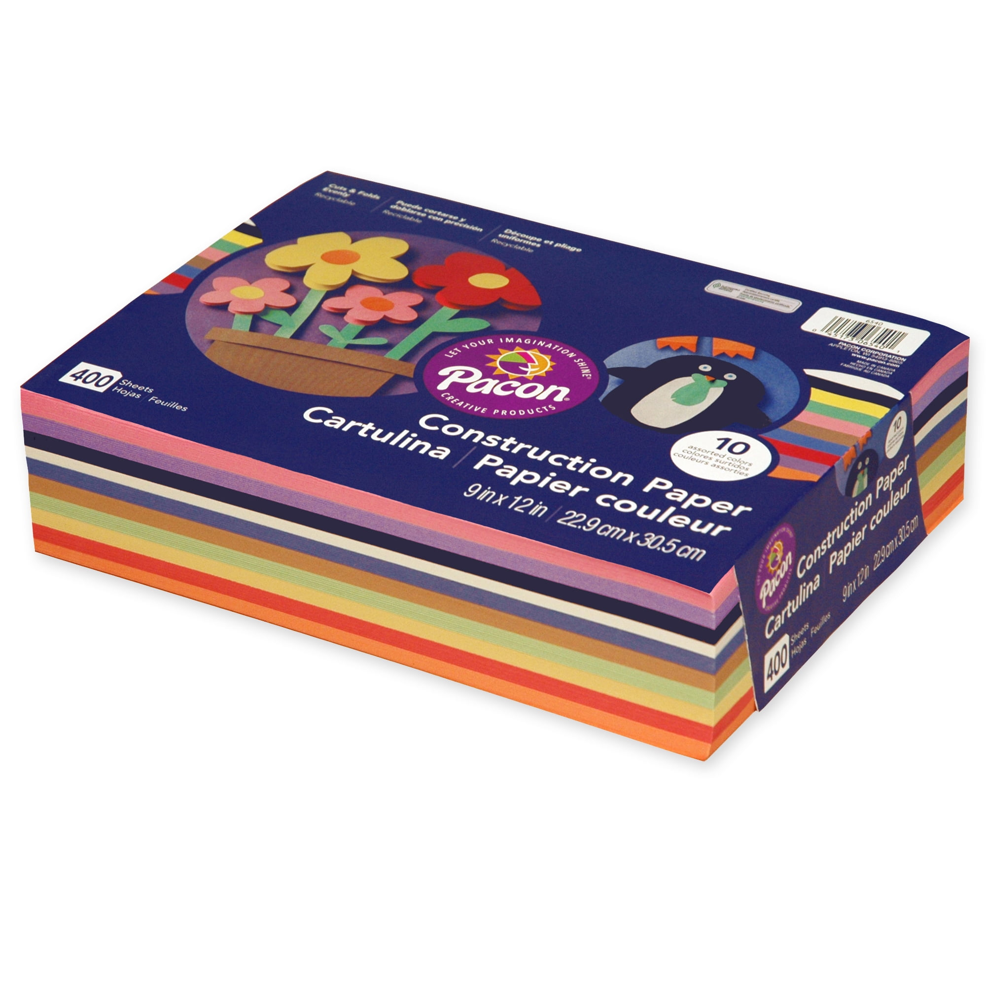 Product of Pacon 10 Assorted Color Construction Paper Pack 400 Sheets