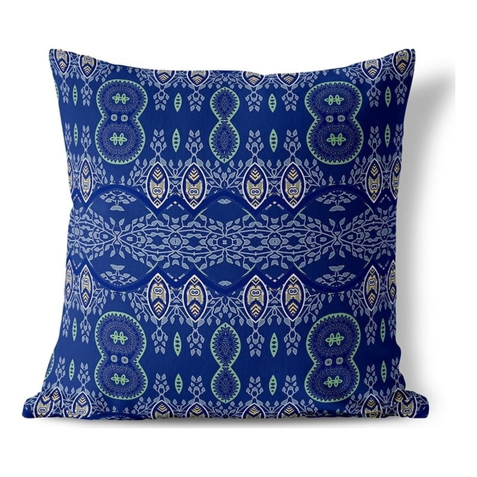 AmritaSen Paisley Oasis Paisley Indoor/Outdoor Reversible Throw Pillow