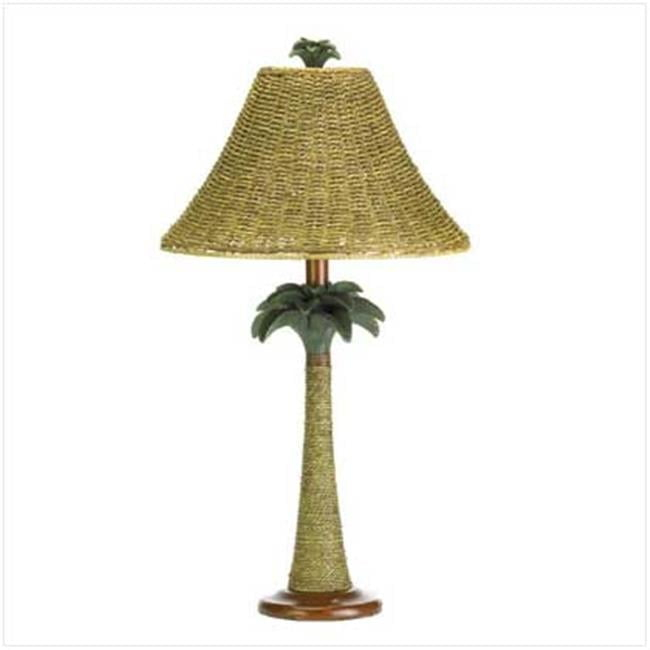 Palm Tree Rattan Lamp