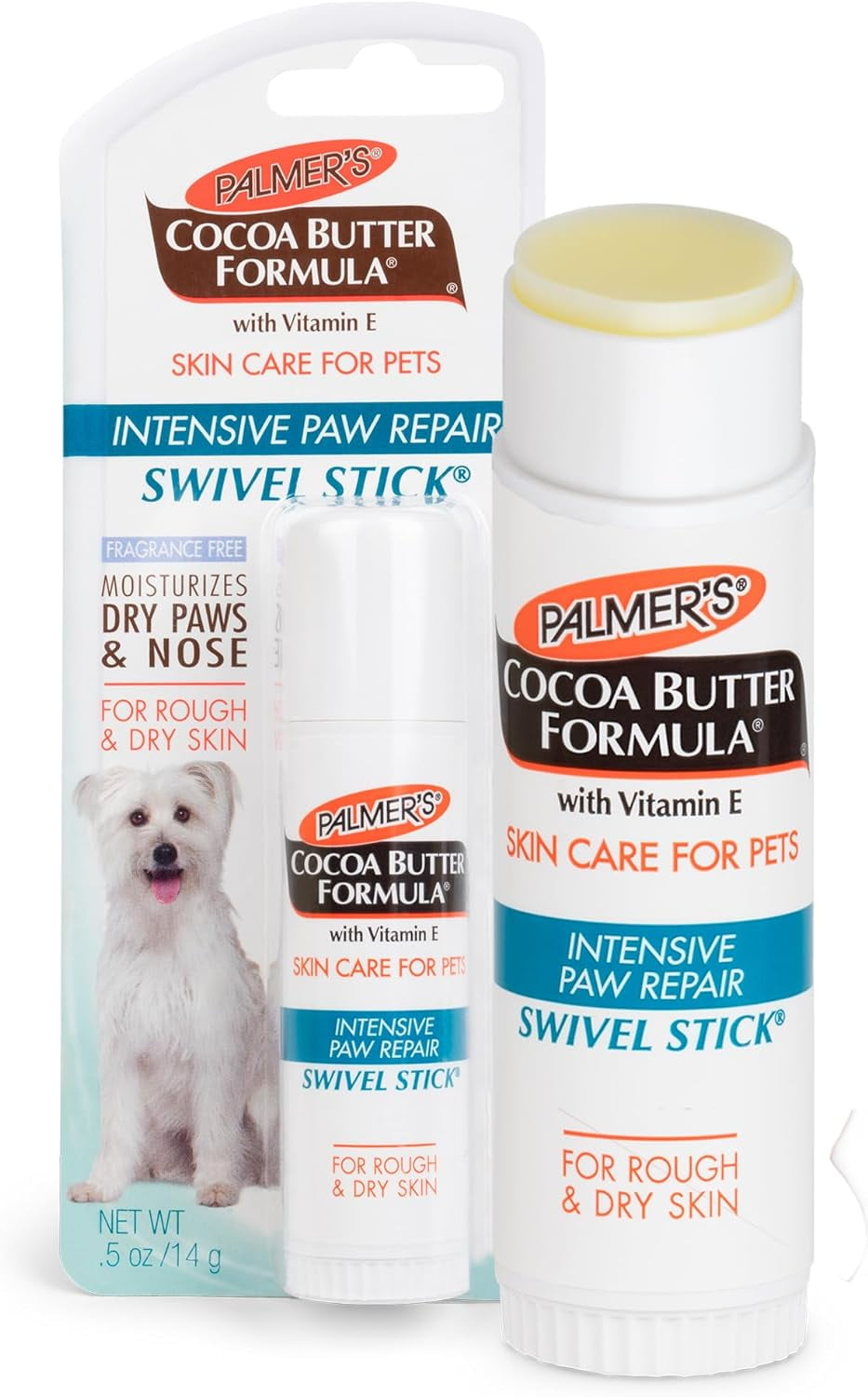 Palmer's Cocoa Butter Intensive Dog Paw Swivel Stick, Vitamin E Peppermint Shea Butter, .5 oz