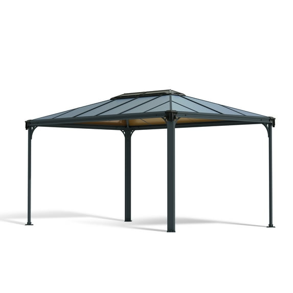 Palram - Canopia Martinique 4300 10' x 14' Polycarbonate/Aluminum Gazebo - Gray/Bronze