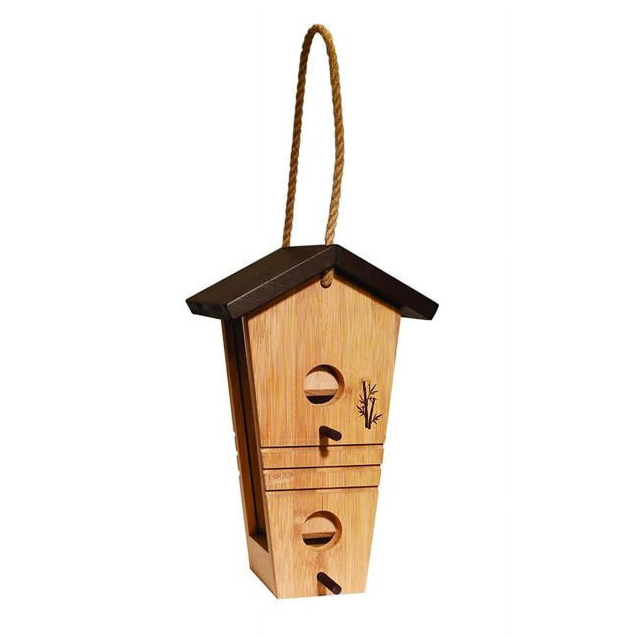 Panacea Audubon 053370 Ultimate Renewable Contemporary Tall Hopper Feeder - Bamboo