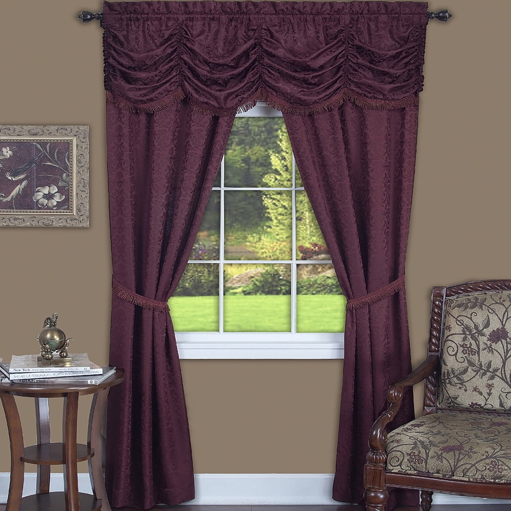 Hedrick Synthetic Semi Sheer Curtain Pair
