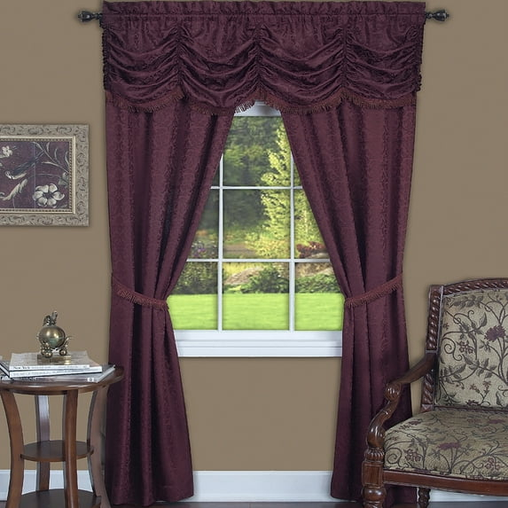 Hedrick Synthetic Semi Sheer Curtain Pair