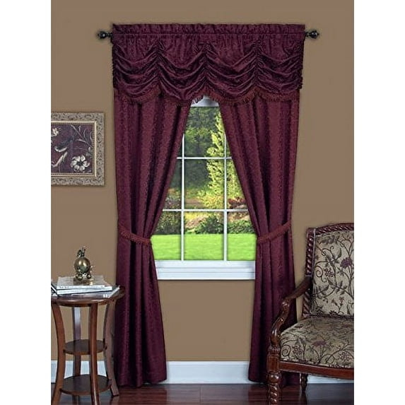 Hedrick Synthetic Semi Sheer Curtain Pair