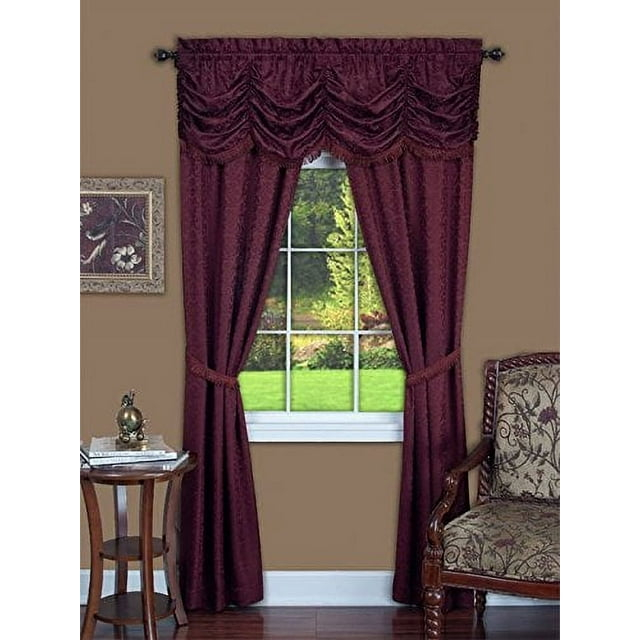 Hedrick Synthetic Semi Sheer Curtain Pair