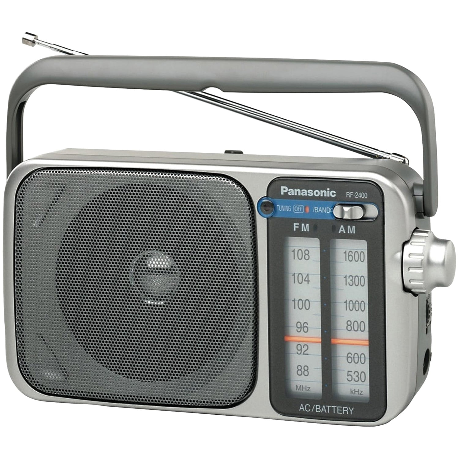 Panasonic® AM/FM AC/DC Portable Radio in Silver