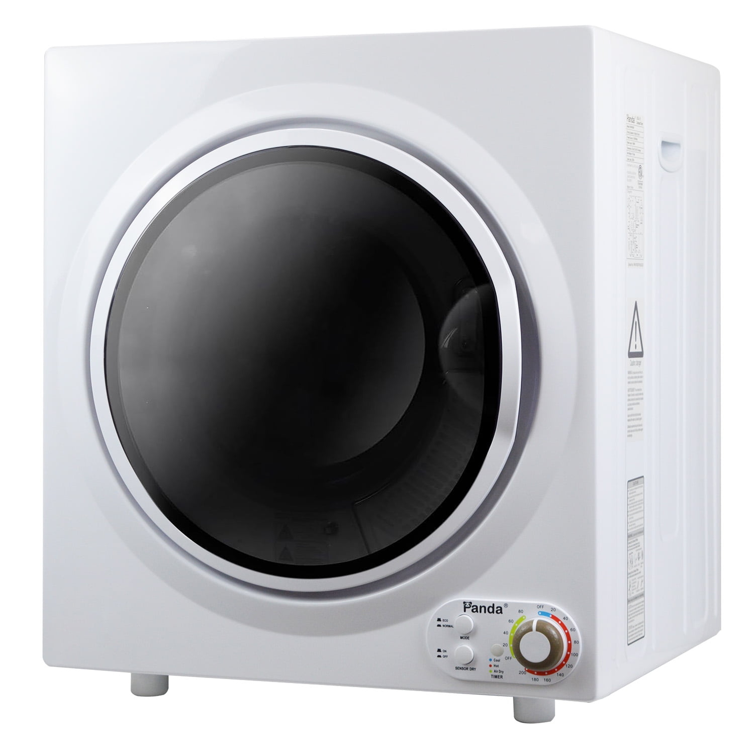 Panda 3.5 Cu.ft Compact Portable Electric Laundry Dryer PAN760SF, 13 Lbs Capacity,White and Black