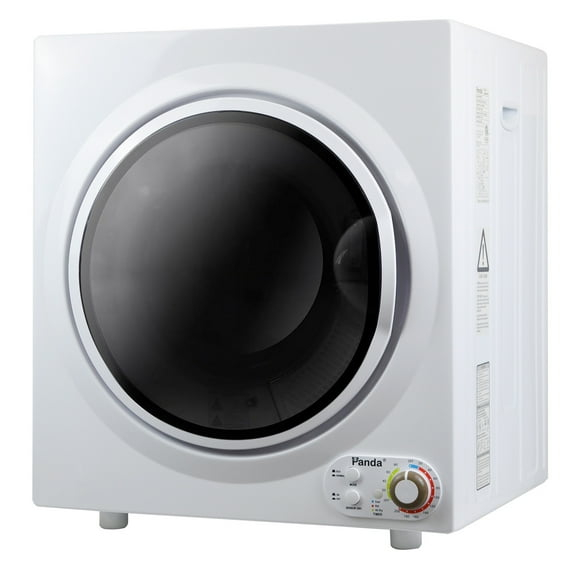 Panda 3.5 Cu.ft Compact Portable Electric Laundry Dryer PAN760SF, 13 Lbs Capacity,White and Black