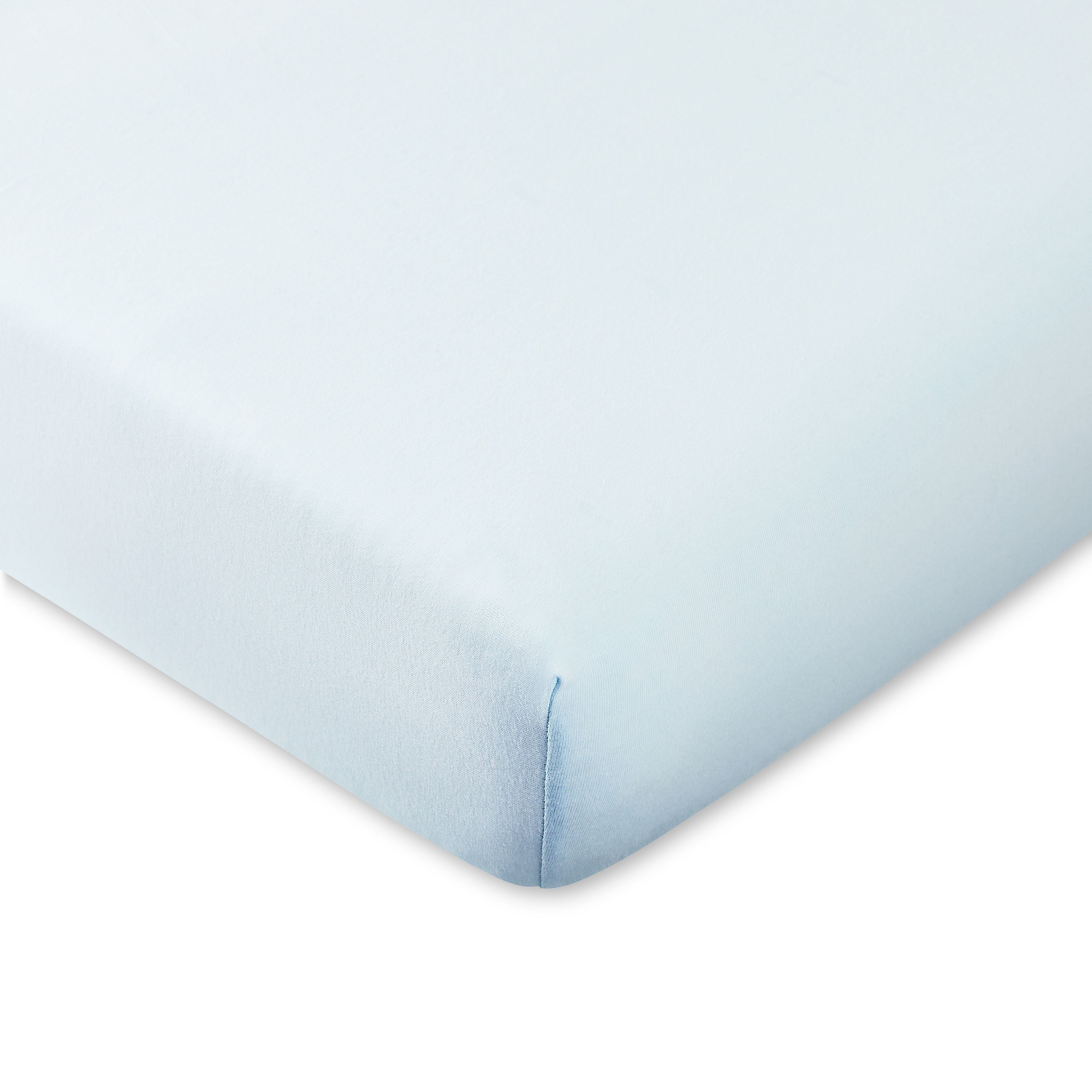 Parent's Choice 100% Cotton Infant Crib Fitted Sheet, Blue