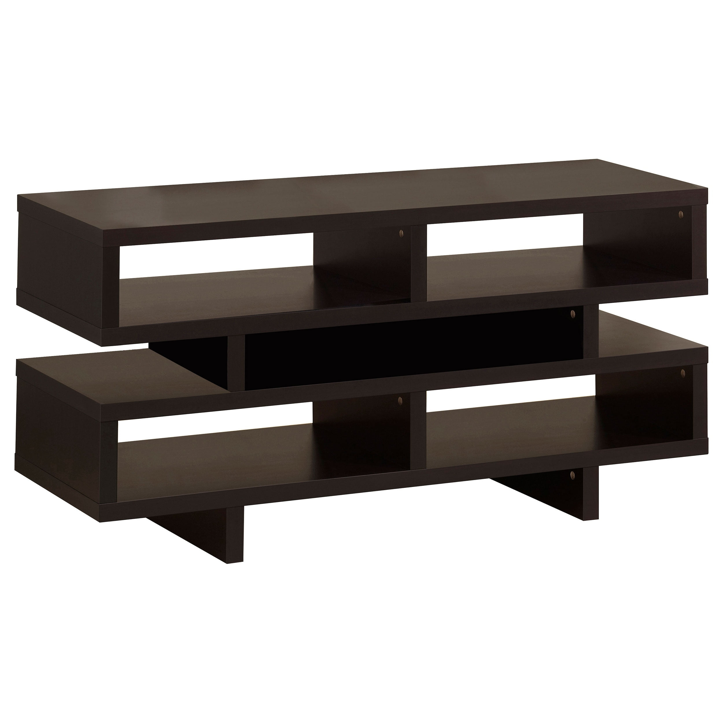 Parker 5 Shelf TV Stand for TVs up to 55" Cappuccino Brown - Coaster