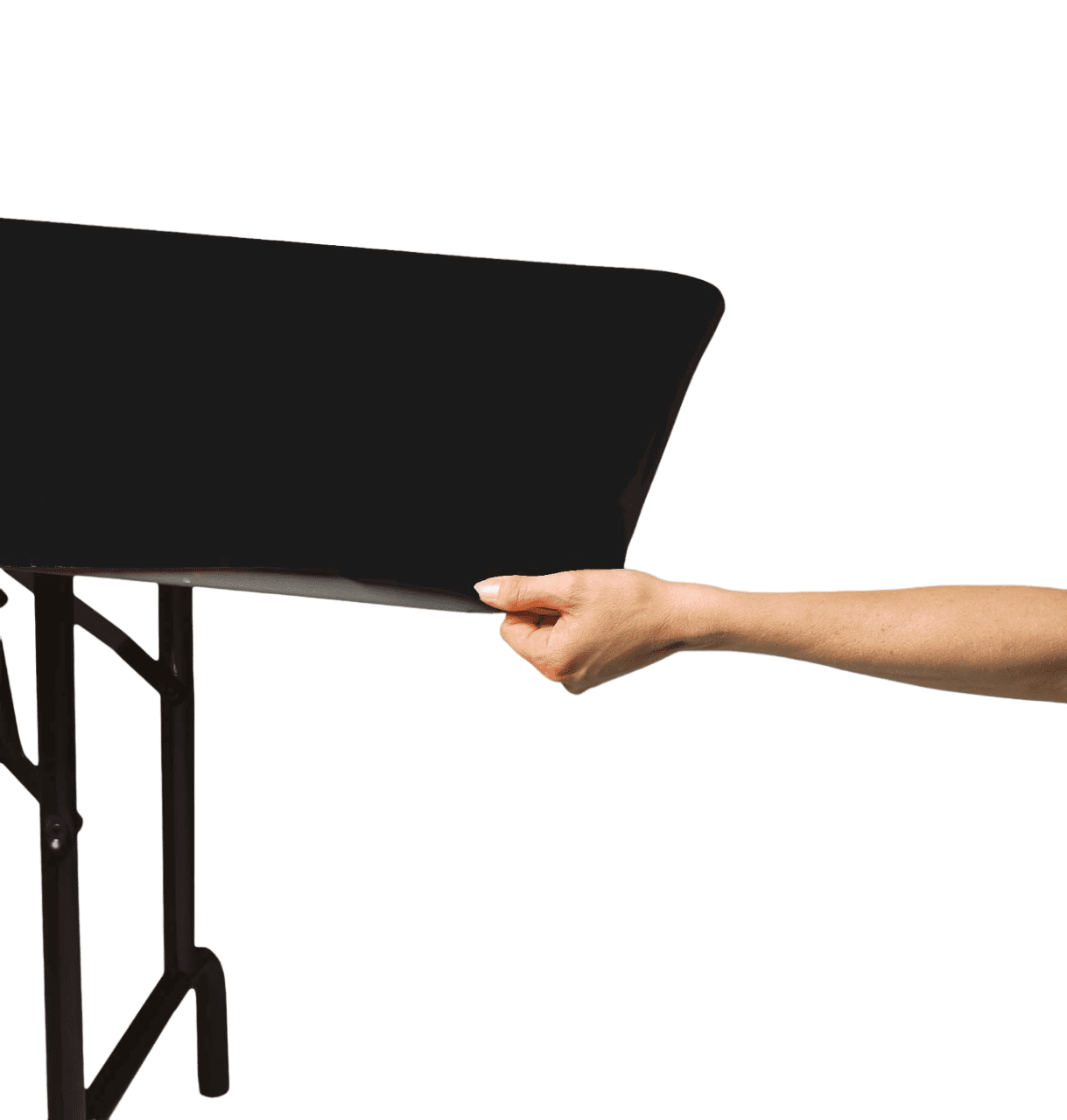 12 Count Bulk Pack Black Stay Put Table Cover 29" x 72"
