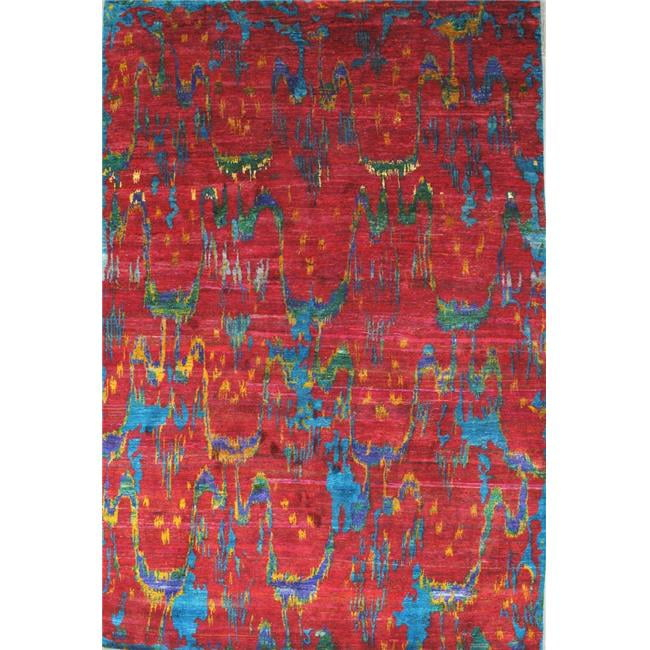 Pasargad Home 043287 Pasargad Home Sari Silk Collection Hand-Knotted Pure Silk Area Rug, 8'9'x12'11'