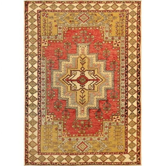 One-of-a-Kind 4' X 6' 2010s Wool Area Rug in