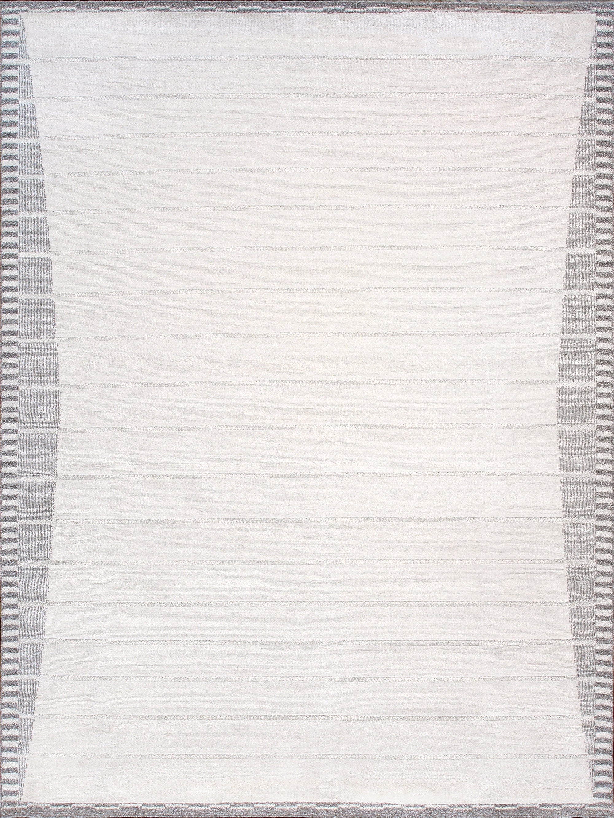 Pasargad Home Sutton 12' x 15' Power-Loomed Ivory/Grey Rug, For Indoor Space and all Age of Group