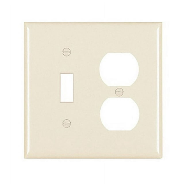 Pass & Seymour TP18LACC12 1 Toggle Wall Plate, 2 Gang, Light Almond