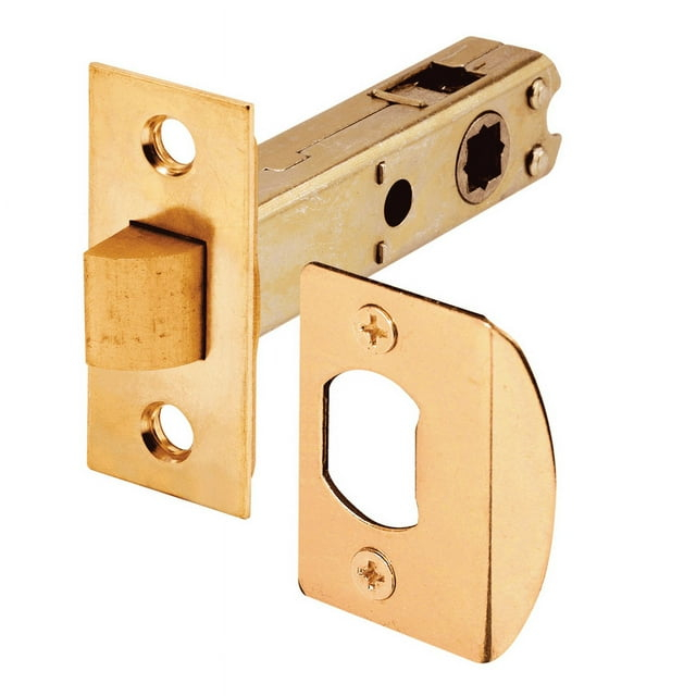 Prime-Line Steel Passage Door Latch, 1 in. x 2-1/4 in. Dimensions with 9/32 in. and 1/4 in. Square Drive, Brass (Single Pack) | Wayfair